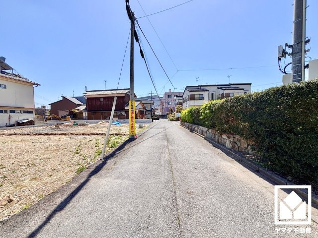 大津市別保2丁目　1期　1号地の前面道路含む現地写真|4月11日　現地写真更新