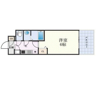 レジュールアッシュOSAKA新深江の間取り