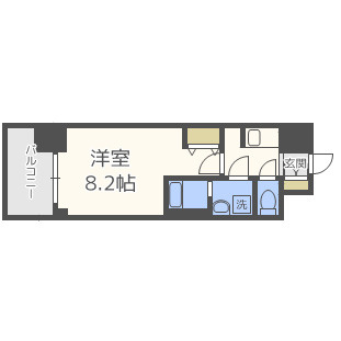 S-RESIDENCE阿波座WESTの間取り