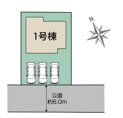 【区画図】 | blooming garden深谷市岡里　新築住宅