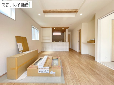 【居間・リビング】 | blooming garden深谷市岡里　新築住宅 | 現地(2026年8月撮影)