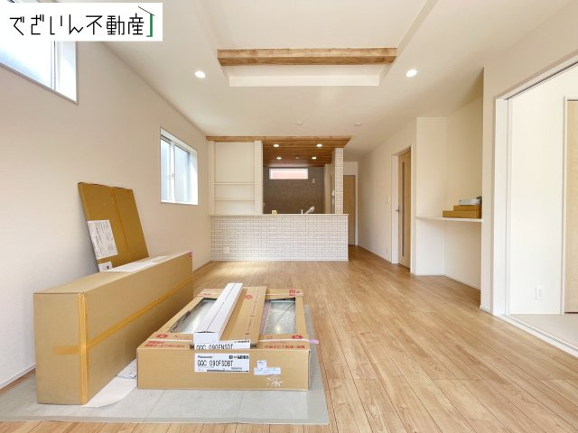 【居間・リビング】 | blooming garden深谷市岡里　新築住宅 | 現地(2026年8月撮影)