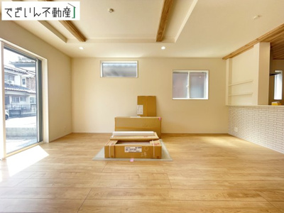 【居間・リビング】 | blooming garden深谷市岡里　新築住宅 | 現地(2026年8月撮影)