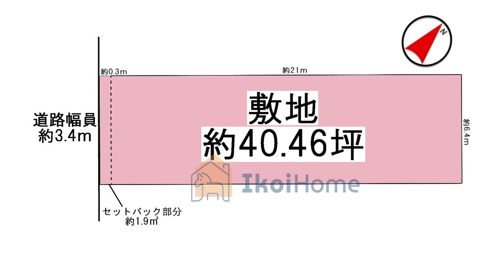 明石市鳥羽　土地の土地図|●年中無休：当日予約可●建築条件無しのため、お好きなハウスメーカーにて建築可能です。