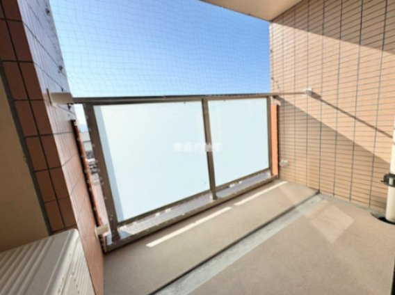 熊本市南区近見８丁目の賃貸マンションのバルコニー