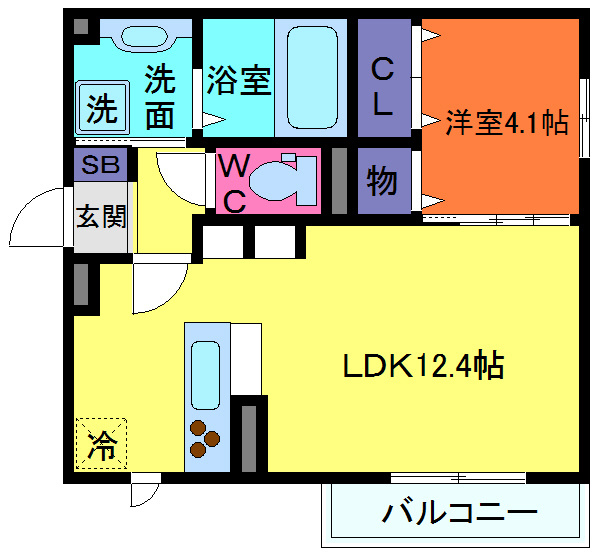 ディアコート住吉本町の間取り