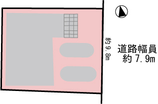 各務原市那加織田町１丁目の区画図