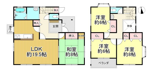 半田市のぞみが丘2丁目の間取り|4LDK♪