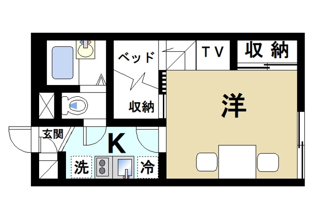 レオパレスプランタの間取り|単身者に使いやすい間取りとなっております