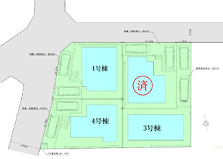 【区画図】 | 【仲介手数料無料！！】川崎市麻生区千代ヶ丘6丁目　新築戸建て（全4棟）4号棟　5480万円