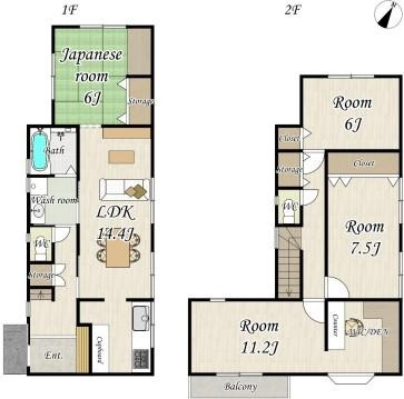 藤阪東町4丁目　中古一戸建ての間取り|間取り図はいかがですか？ご希望を叶える間取りですか？リビングの広さは？水回りの位置は？カウンターキッチン？など色々な情報が集約されています。弊社ではリフォームなどのご相談も承っております。