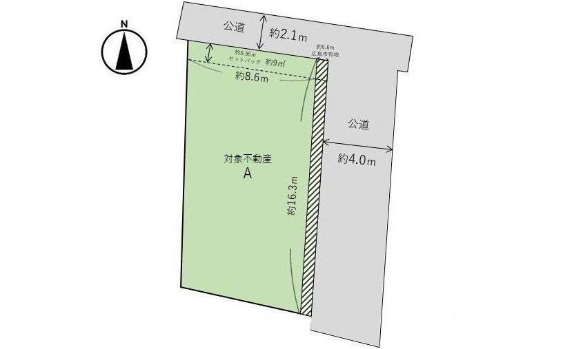 安佐南区祇園２丁目の土地図