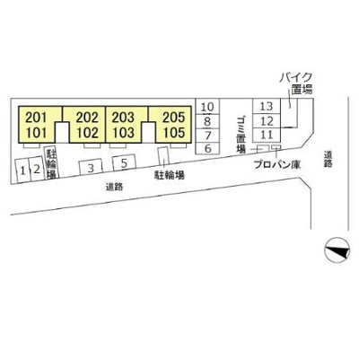 【区画図】 | エスペランス Ⅱ