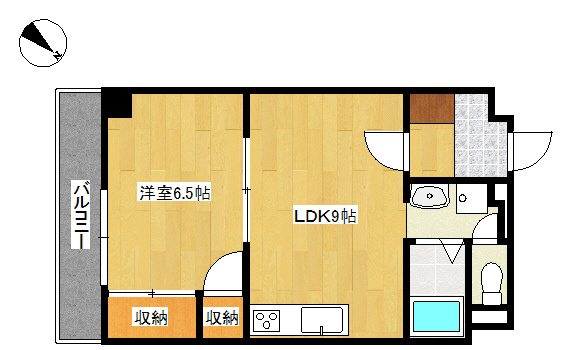 【間取り】 | リバーコートB