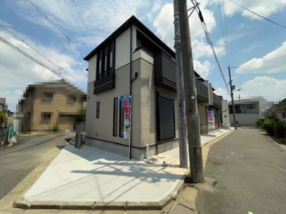 【前面道路含む現地写真】 | 枚方市山之上２丁目新築戸建　１号地