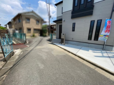 【前面道路含む現地写真】 | 枚方市山之上２丁目新築戸建　１号地
