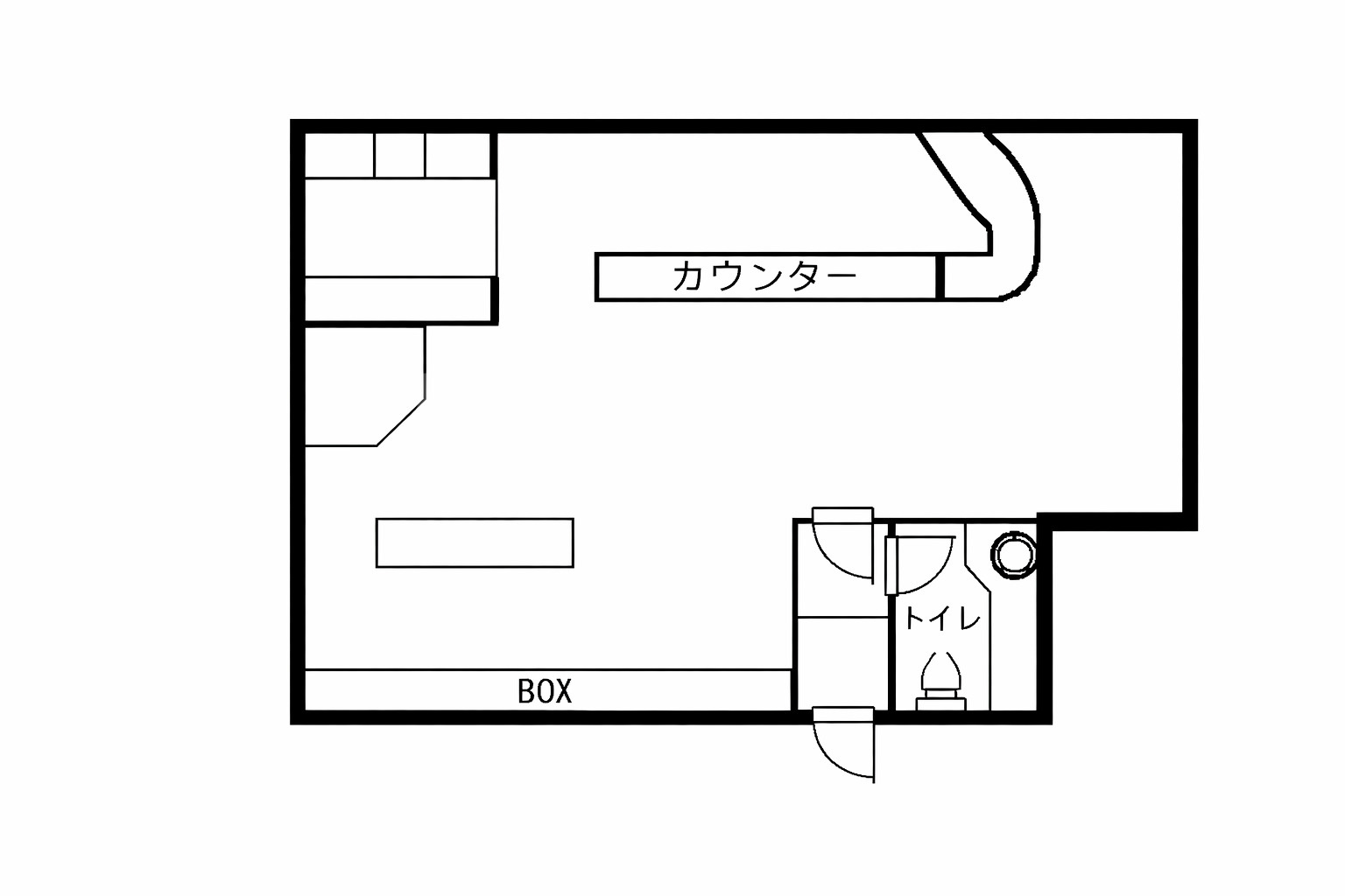 メゾン菊水 貸店舗の間取り