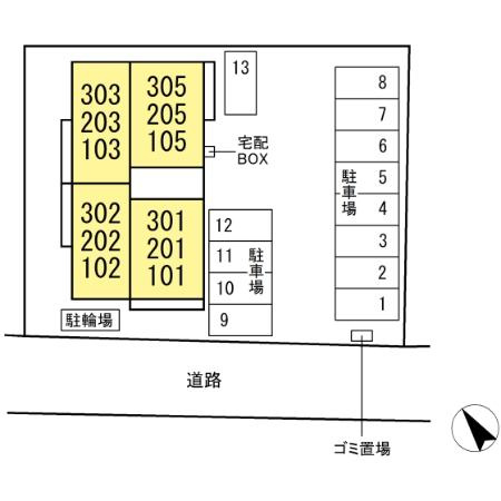D-Invest栄町の区画図