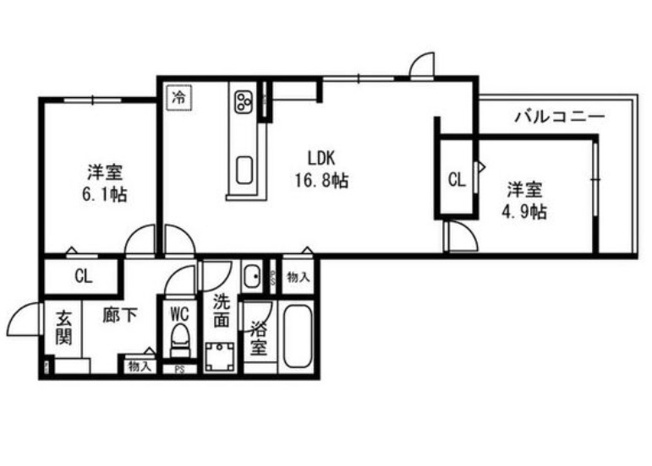 【間取り】 | D-residence西野　A棟