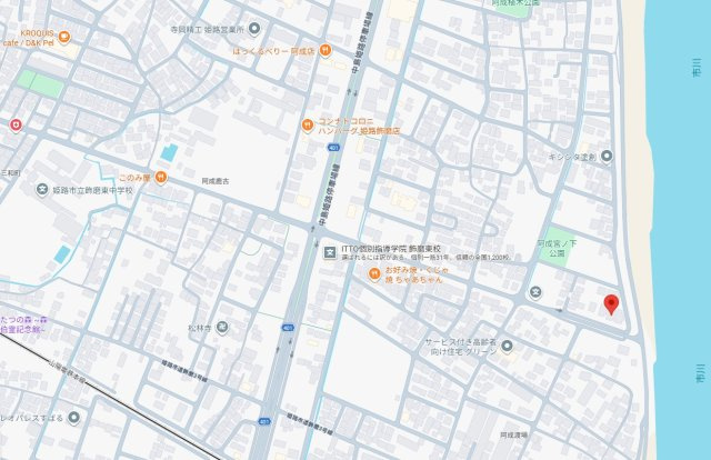 姫路市飾磨区阿成渡場　中古戸建の地図
