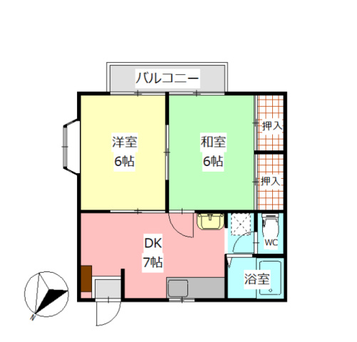 シティコーポ花園の間取り