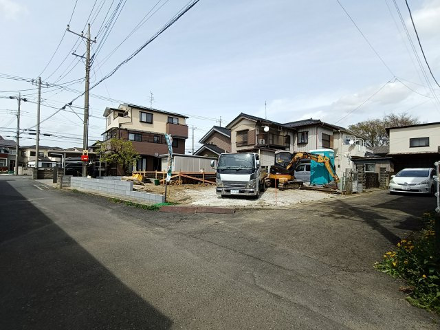 北葛飾郡松伏町　田島　新築戸建　全1棟の前面道路含む現地写真|前面道路含む現地写真です