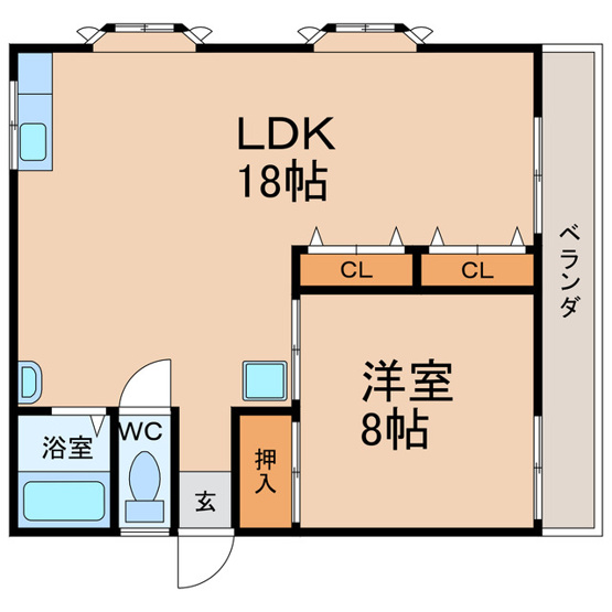 【間取り】 | 山崎ハイツⅡ