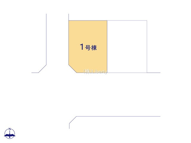 龍ケ崎市松ケ丘4期　新築戸建　1号棟の区画図