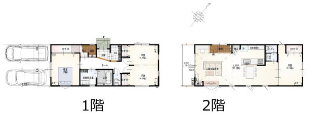 【間取り】 | 葵区西千代田町3期　新築戸建　1号地 | 使い勝手の良い3LDK♪お子様の成長に合わせて使うお部屋を選べます♪