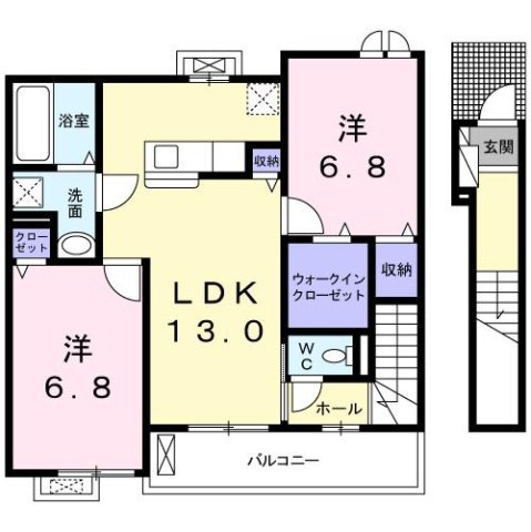 アリビオ　Ｓ　テラスの間取り