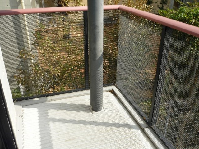 古館ハイツのバルコニー