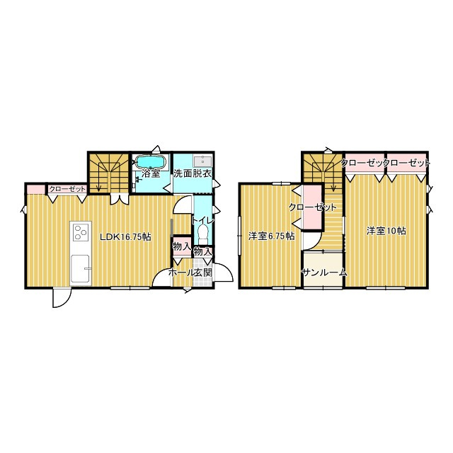 河北町谷地字十二堂44-3の間取り