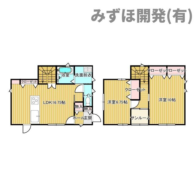 河北町谷地字十二堂44-3の間取り
