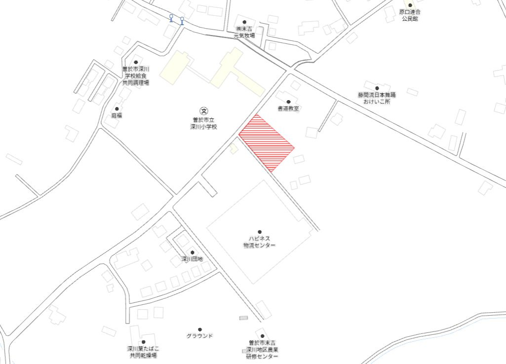 曽於市末吉町深川の売地の土地図