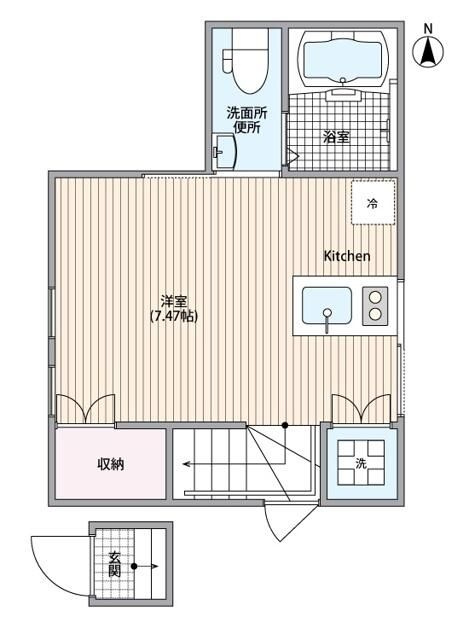 ＣＯＦＦＲＥＴ千住大橋の間取り