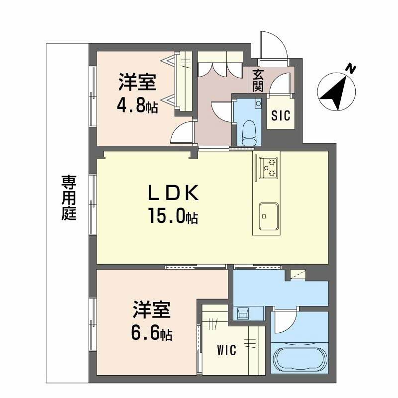 シャーメゾン高宮通りの間取り