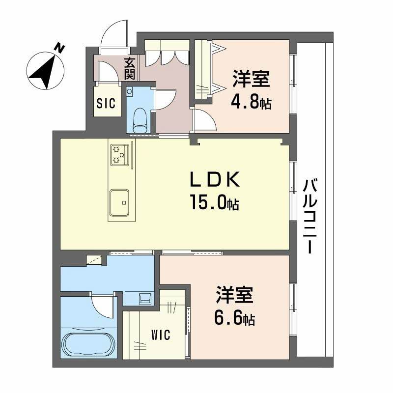 シャーメゾン高宮通りの間取り