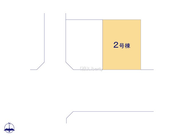 龍ケ崎市松ケ丘4期　新築戸建　2号棟の区画図