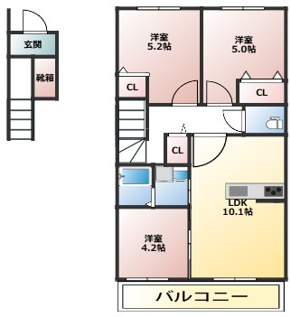 グレンツェンの間取り