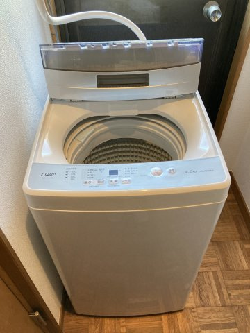 わんこハウス鶴見の設備|洗濯機は全２台完備。被ることなく使えそうですね。
