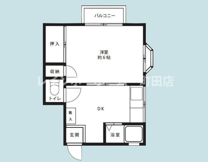 ハウス相模大野※初期費用分割あと払いサービス利用可能物件の間取り