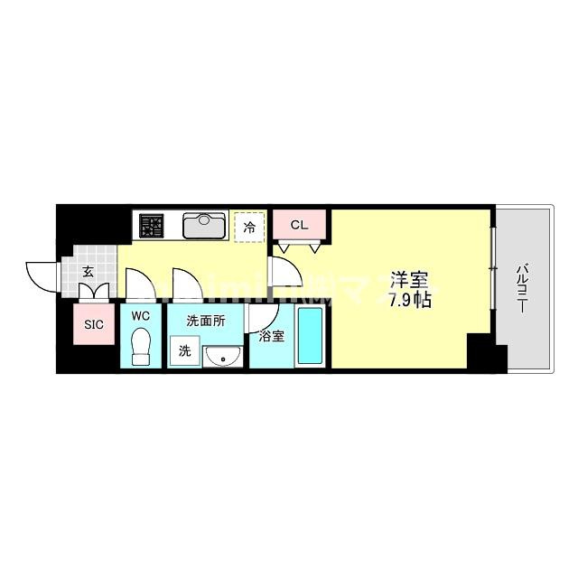 スプランディッド上本町WESTの間取り