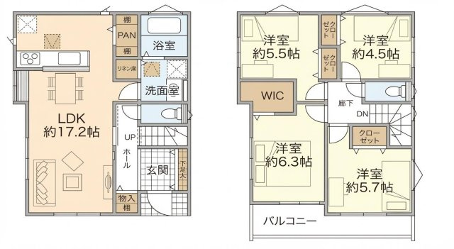 ～全17棟の開発分譲地～Vergarden公郷町四丁目　15号棟の画像