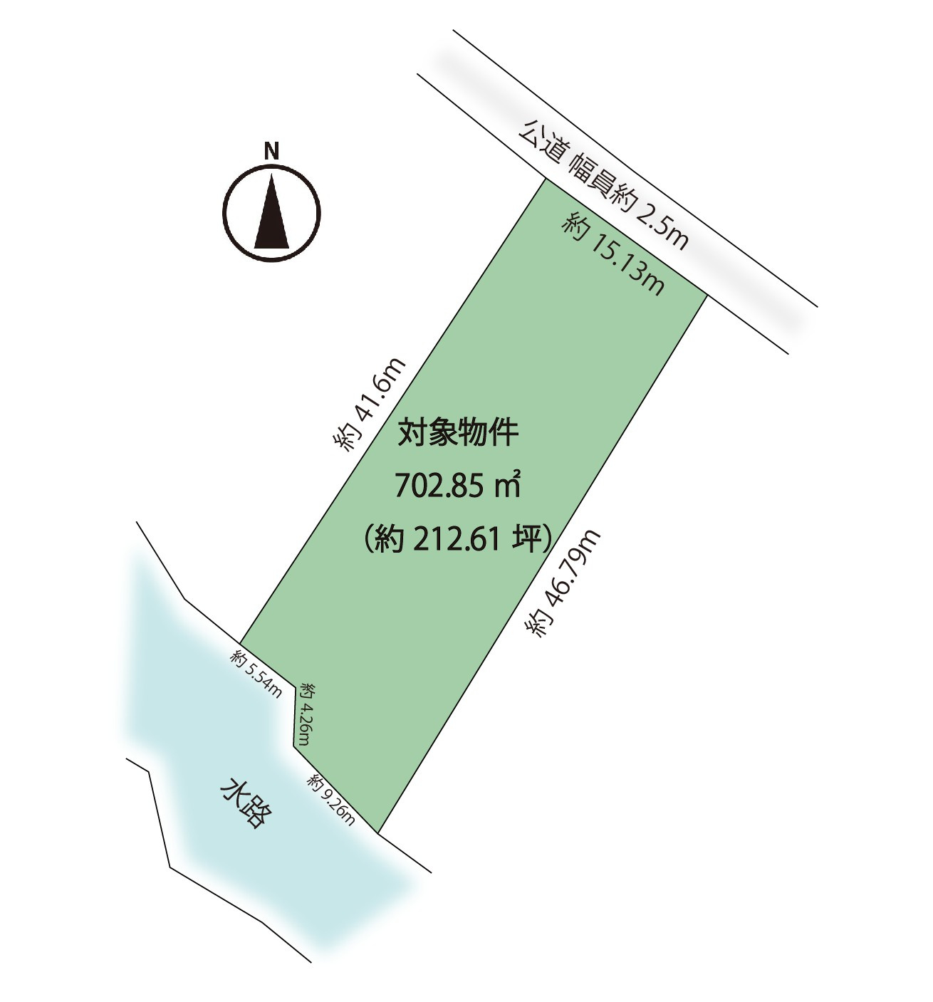 【商談中】中軽井沢 借宿東エリア 整地済の売土地の土地図