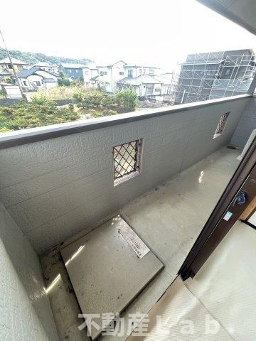 飛鳥第2ハイツのバルコニー