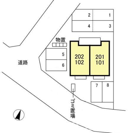 CASAフィオーレの区画図