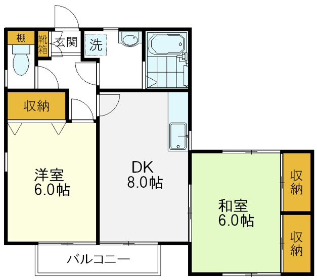 【間取り】 | 高木ハイツ
