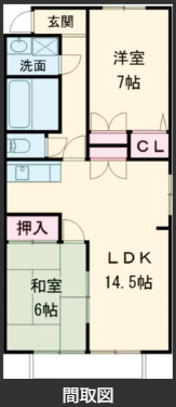 ブルウジュの間取り
