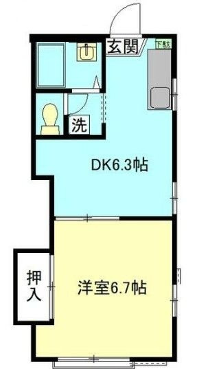 サンハイツ早宮の間取り|間取りです。