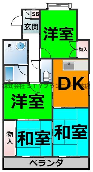 仲介手数料0円！ガーデンハイツエクレールの間取り